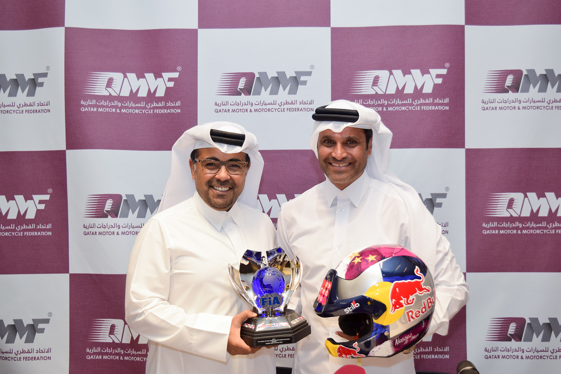 Celebration Nasser Saleh Al-Attiyah’s 13th FIA Middle East championship victory that was held by QMMF