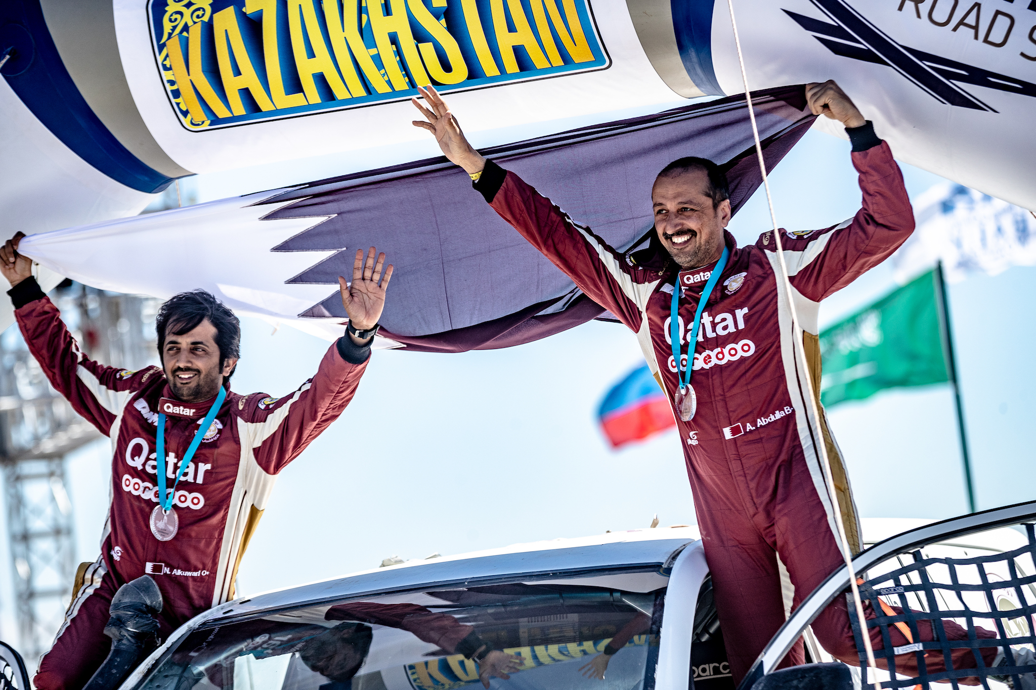 Adel Abdullah wins the 3rd place in the Kazakhstan Rally 2018