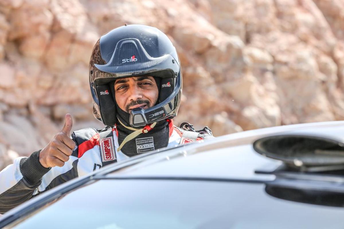 The Qatari Co-driver Naser Saadoun Al-Kuwari won the 1st place in Jordan Rally