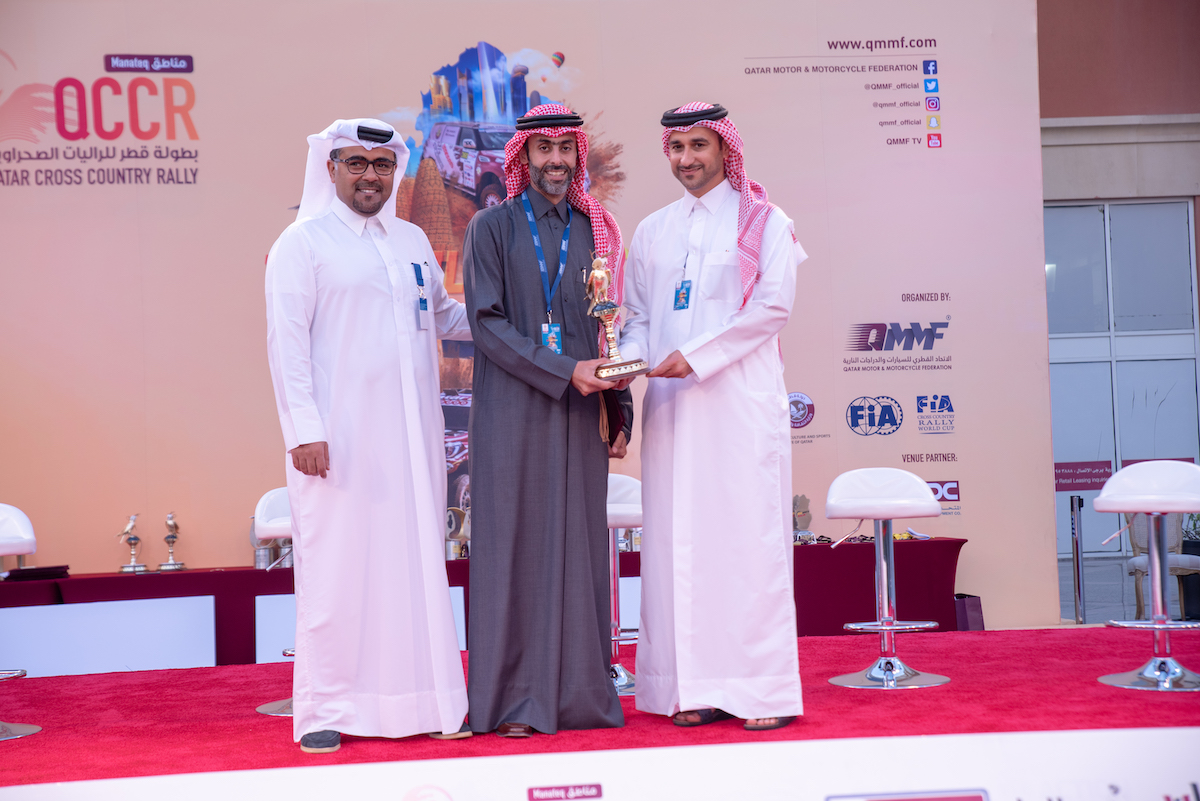 The QMMF president Mr. Abdul Rahman Bin Abdullatif Al-Mannai honoring the official organizations