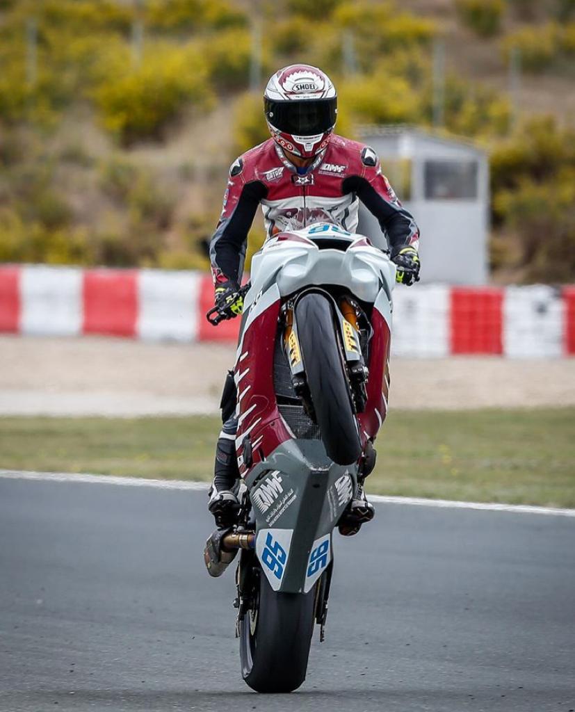 Meshaal Al-Naimi achieves an exceptional performance in the qualifying period of the 7th round of the Spanish Super-bike Championship.