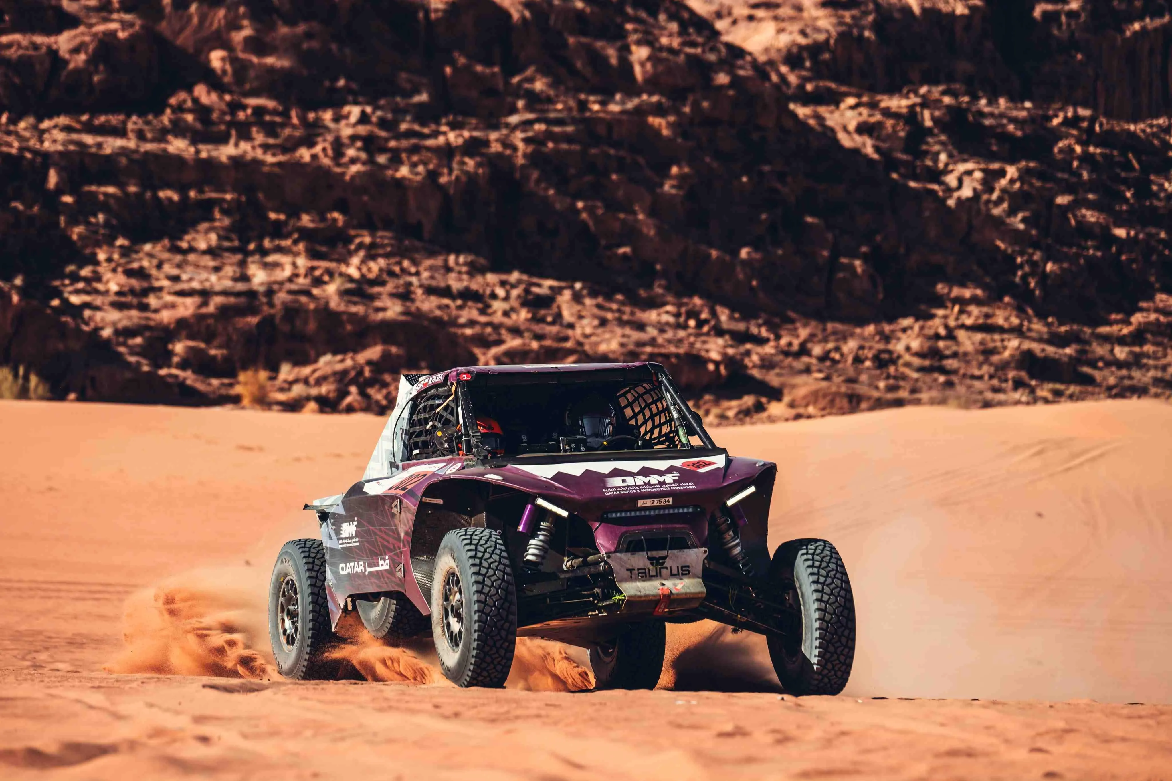 Qatar's Abdulaziz Al-Kuwari in FIA World Baja Cup action